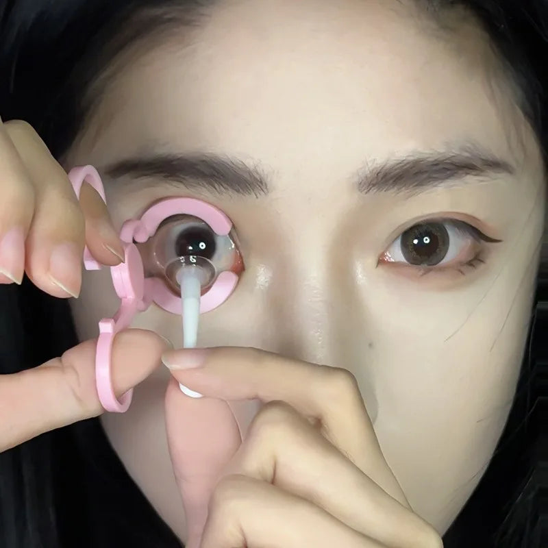 Stainless Plastic Special Forceps For Contact Lense Contact Lens Inserter Remover Soft Tweezer Makeup Tools Portable Wearing Aid