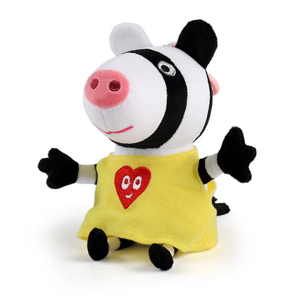 19cm 100% Genuine PEPPA PIG Stuffed Soft Doll Peppa George Zoe Suzy Rebecca Emily Danny Pedro bear Dinosaur Children Plush toy