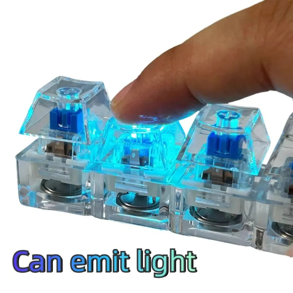 New 3/4/9 Keys Finger Keyboard Keycap Key Button Fidget Keychain Pass The Time Stress Relief Clicker Toy Adult