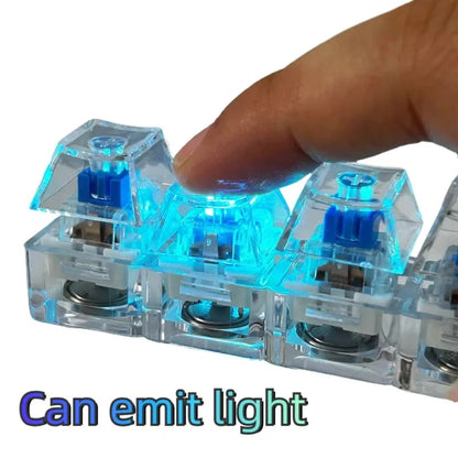 New 3/4/9 Keys Finger Keyboard Keycap Key Button Fidget Keychain Pass The Time Stress Relief Clicker Toy Adult