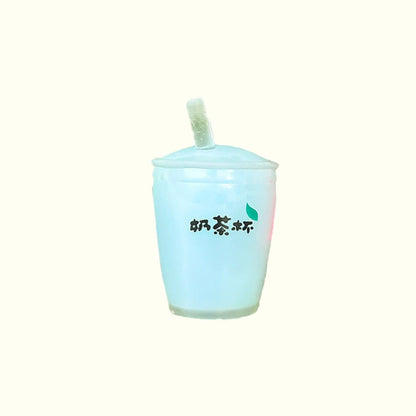 Summer Kawaii Squishy Big Milk Tea Cup Anti-Pressure Pinching Squeeze Kids Toy Fruit Cup Sensory Stress Relief Water Polo Gift
