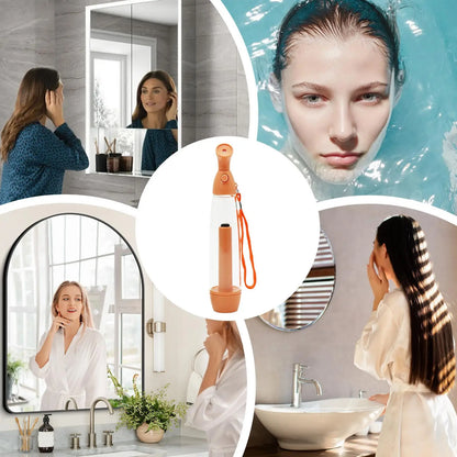 Summer Cooling Spray Bottle Pump Mister Women Face Moisturizing Mist Sprayer Manual Steamer Hydrating Atomizing Nebulizer Cooler