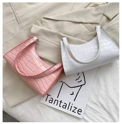 Fashion Exquisite Shopping Bag Retro Casual Women Totes Shoulder Bags Female Leather Solid Color Chain Handbag for Women 2023