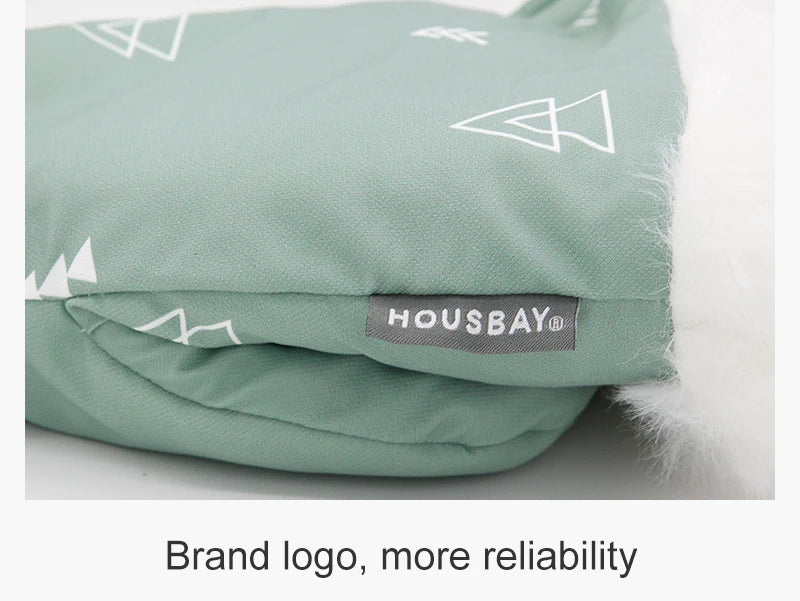 Stroller Gloves 1 Pair Winter Windproof Warm Cute Bear Brown Style Universal Prams Gloves Waterproof Baby Stroller Accessories