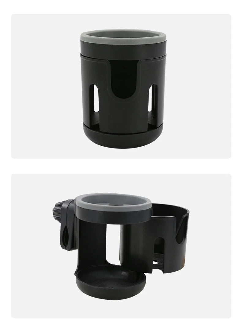 Stroller Cup Holder Phone Support Milk Bottle Drink Cup Holder Conversion 2 Cups for Universal Pram Baby Stroller Accessories