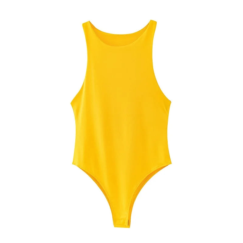 2025 summer solid sexy bodycon women bodysuits female 8 color green slim casual bodysuit chic lady club short playsuits femme