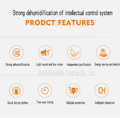 Air Dehumidifier DK01-T Dehumidifier household bedroom dehumidification Industrial Basement High Power Dehumidifier Small dryer