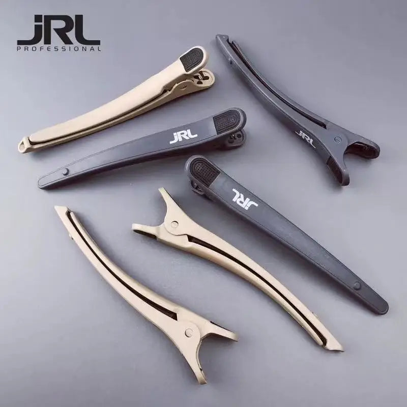 JRL Professional Hairdressing Duckbill Clip - 4 Inch Non-Slip Hair Sectioning Clips