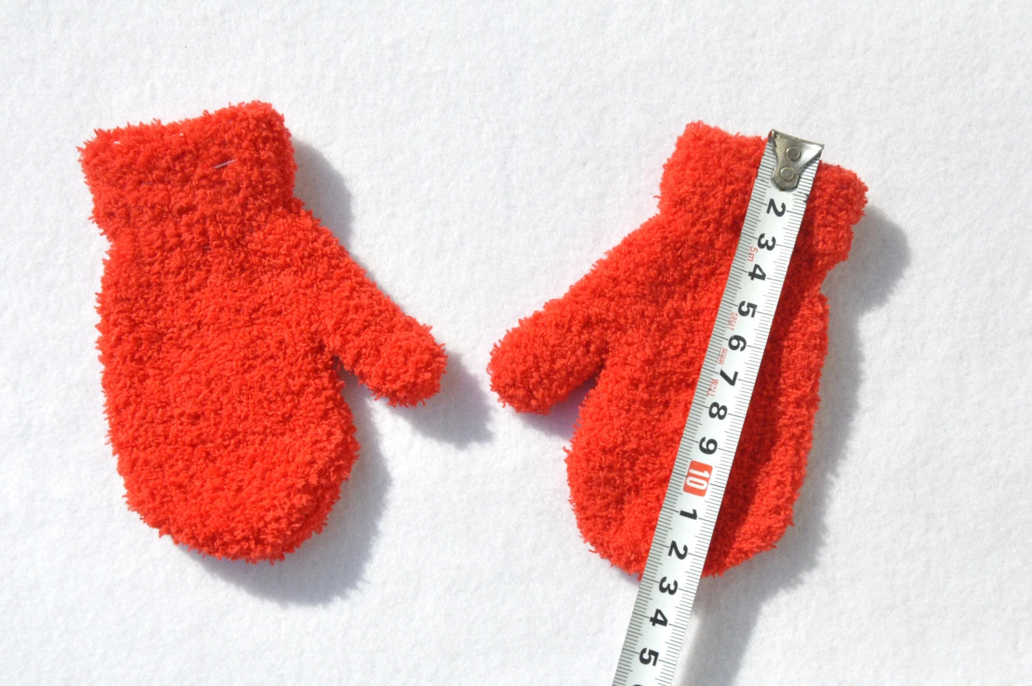 Warm Plush Thick Warm Baby Gloves Winter Plus Velvet Mittens Children Kid Coral Fleece Full Finger Gloves For 1-4Y Kids Gloves