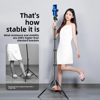 Mobile Phone Stand Live Broadcast Tripod Floor Selfie Stick Shooting Special Bracket For Pictures And Record Videos Vlog Tiktok
