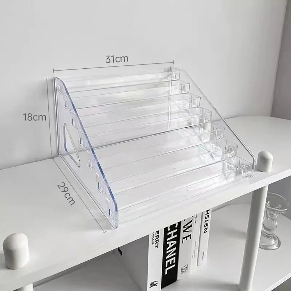 Transparent Storage Box Makeup Organizer Cosmetic Display Case Jewelry Organizer Desktop Holder Clear Makeup Organizer