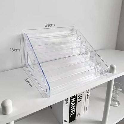 Transparent Storage Box Makeup Organizer Cosmetic Display Case Jewelry Organizer Desktop Holder Clear Makeup Organizer
