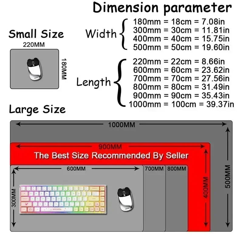 Mouse pad Large rubber keyboard mouse carpet anti-slip gamer mouse pad laptop HD PC carpet P-Pokemons Mousepad Kawaii
