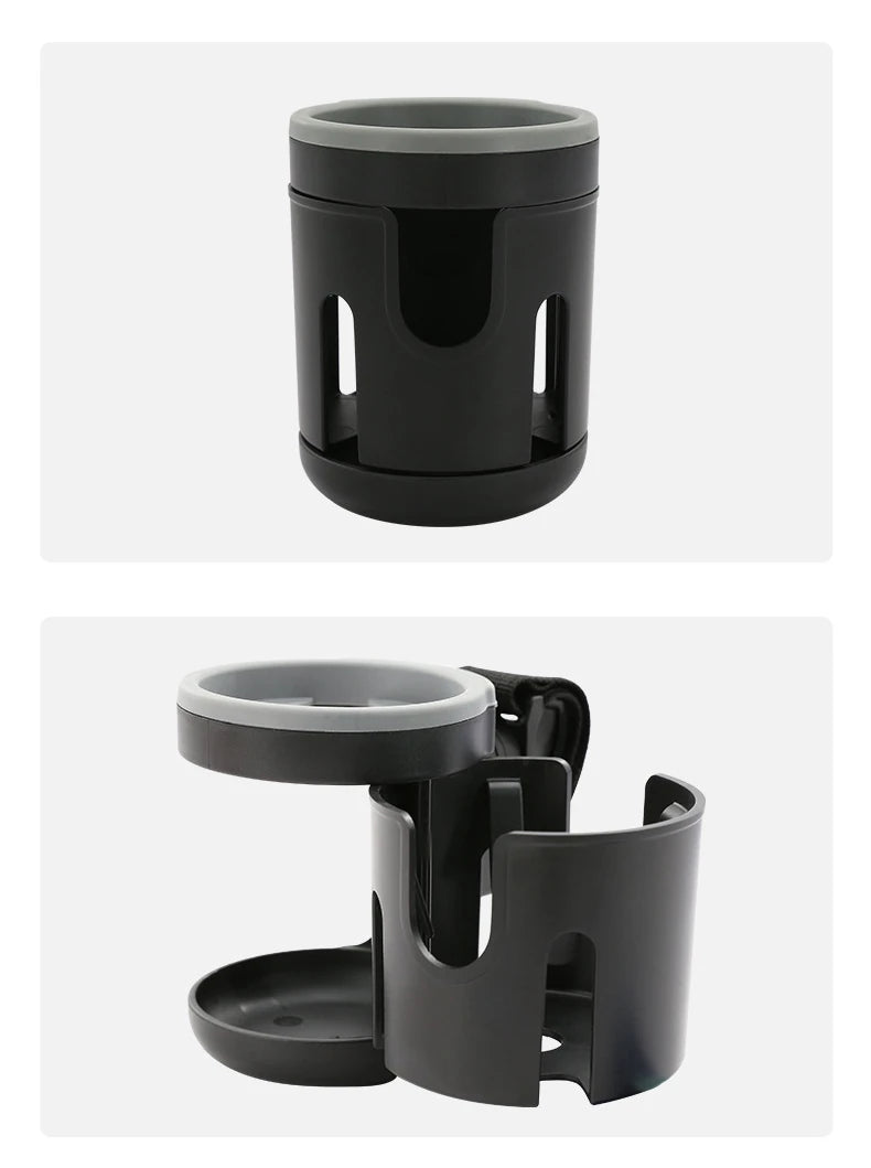 Stroller Cup Holder Phone Support Milk Bottle Drink Cup Holder Conversion 2 Cups for Universal Pram Baby Stroller Accessories