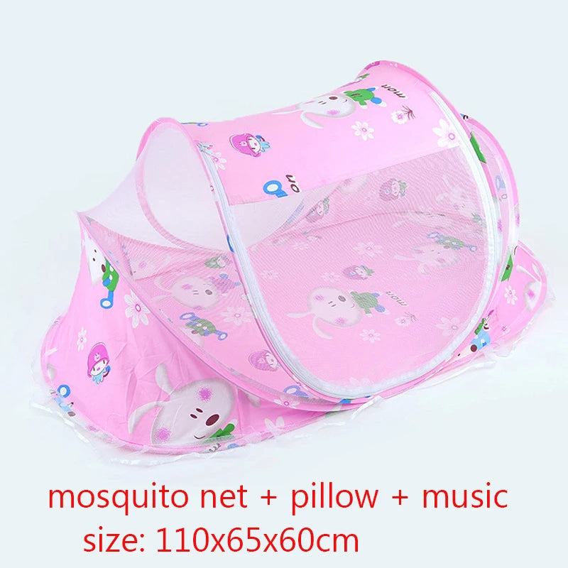 Baby Bed Mosquito Net Baby Bed Crib Folding Net Mosquito Net Mattress Pillow Suit Newborn Cradle Mesh Tent Net Baby Bedding