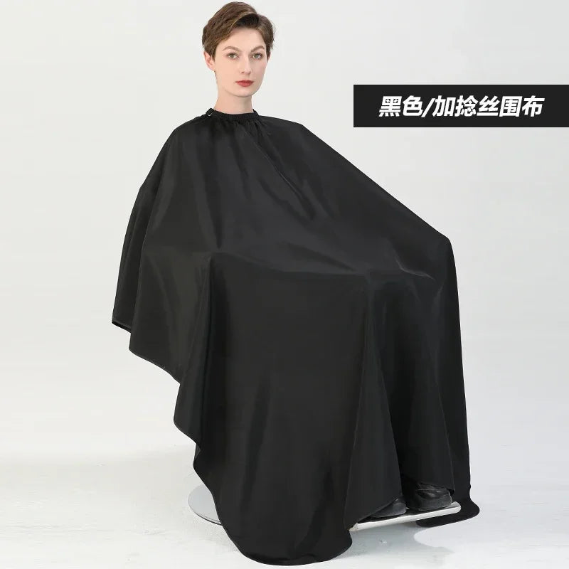 Plus Salon Professional Haircut Shawl Snap Waterproof Hairdresser Hairdressing Apron Barber Hair Cutting Dye Hair Styling Capes