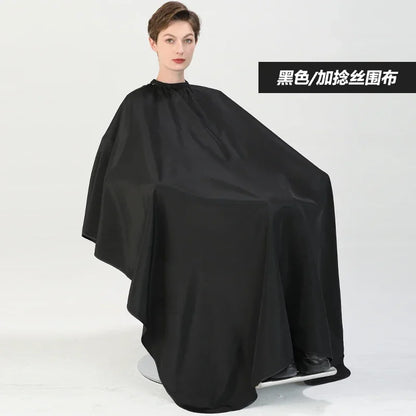Plus Salon Professional Haircut Shawl Snap Waterproof Hairdresser Hairdressing Apron Barber Hair Cutting Dye Hair Styling Capes