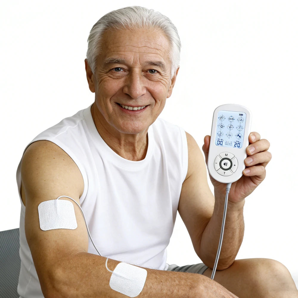 12 Modes Low Frequency Therapy Device TENS Machine EMS Muscle Stimulator Electronic Pulse Massager Myostimulation Apparatus