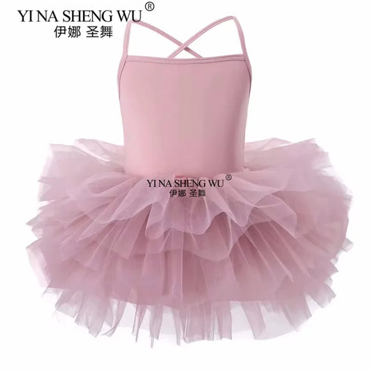 Baby Girl Princess Tutu Dress Sleeveless Infant Toddler Puffy Ballet Dress Black Pink White Party Dance Baby Clothes 1-8Y