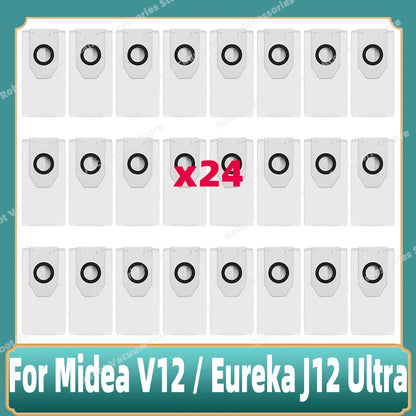 Compatible For 미디어 Midea V12 / Eureka J12 Ultra Main Side Brush Mop Cloth Filter Dust Bag Accessories Spare Replacement Parts