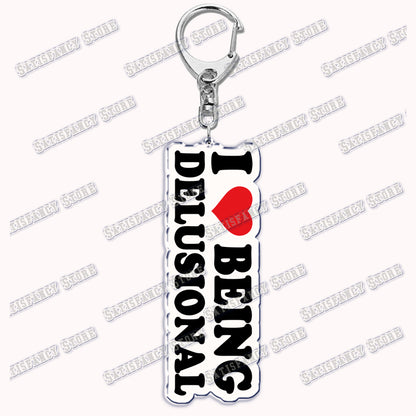 Custom I Love You My Fictional Boyfriend Awesome Girlfriend Keychain Emo Boys Hot Wife Mom Dad Key Ring Keychains Bf Gf Gifts