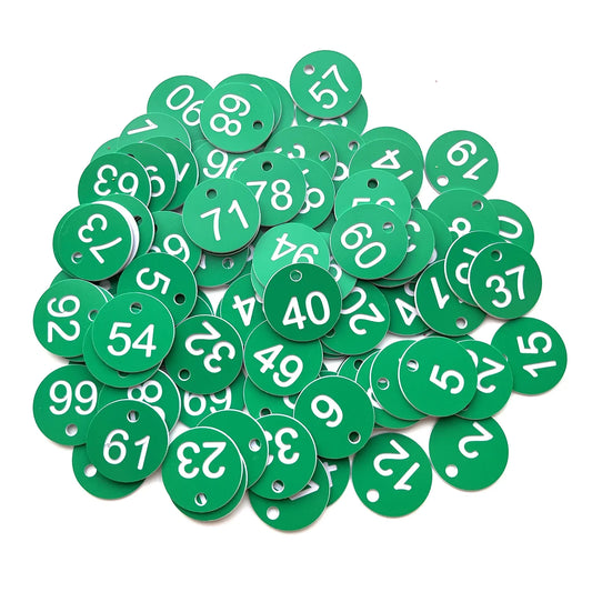 Numbered Sign Labels Beehive Tags Garden Box Mark with Hole Plant Markers  1-50 1-100 50pcs 100pcs