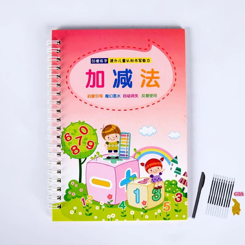 Magic Practice Learning Numbers In English Painting Practice Art Book Baby Copybook For Calligraphy Writing Kids Practice Book