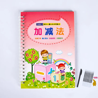 Magic Practice Learning Numbers In English Painting Practice Art Book Baby Copybook For Calligraphy Writing Kids Practice Book