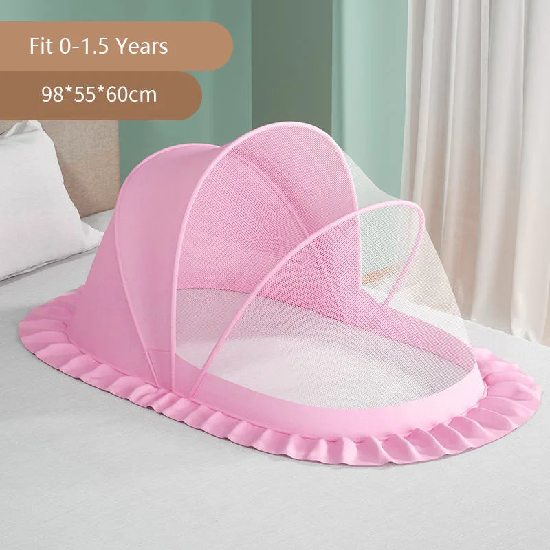 Baby Bed Mosquito Net Baby Bed Crib Folding Net Mosquito Net Mattress Pillow Suit Newborn Cradle Mesh Tent Net Baby Bedding