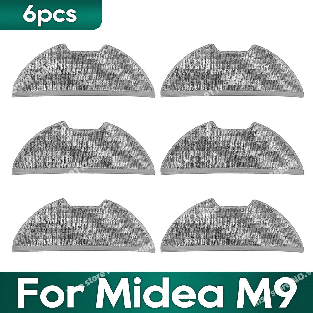 Compatible for Midea M9, EUREKA E10s, Obode A8 Vacuum Cleaner Accessories Main Side Brush Hepa Filter Mop Rag Replacement Parts