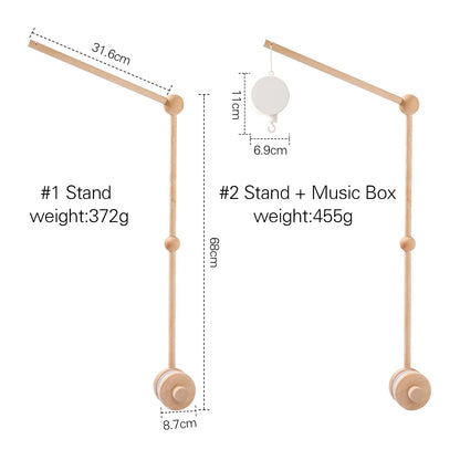 Baby Crib Mobile Bed Bell Toys Musical Rattle Educational Toys Bed Bell Newborn Mobile Bed Bell Bracket Baby Hanging Toys Holder