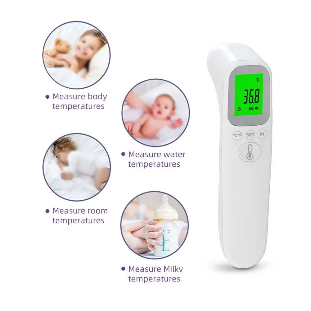 1/2pcs Digital IR Thermometer Forehead Ear Non-Contact Infrared Body Temperature Gun UK