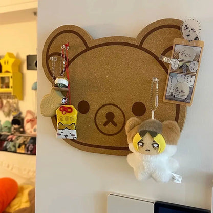 Rilakkuma Felt Board New Anime Relax Bear Thickened Wall Sticker Commemorative Photo Message Boards Bedroom Home Decoration Gift