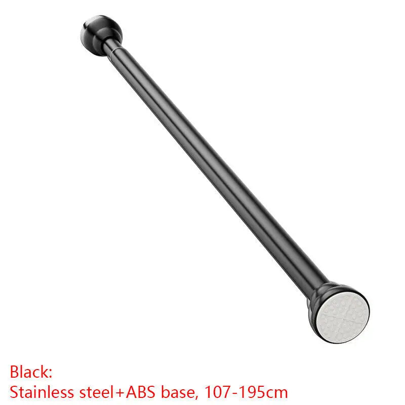 Shower Curtain Pole Rail Rod Bath Door Window Heavy Duty Extendable Telescc`
