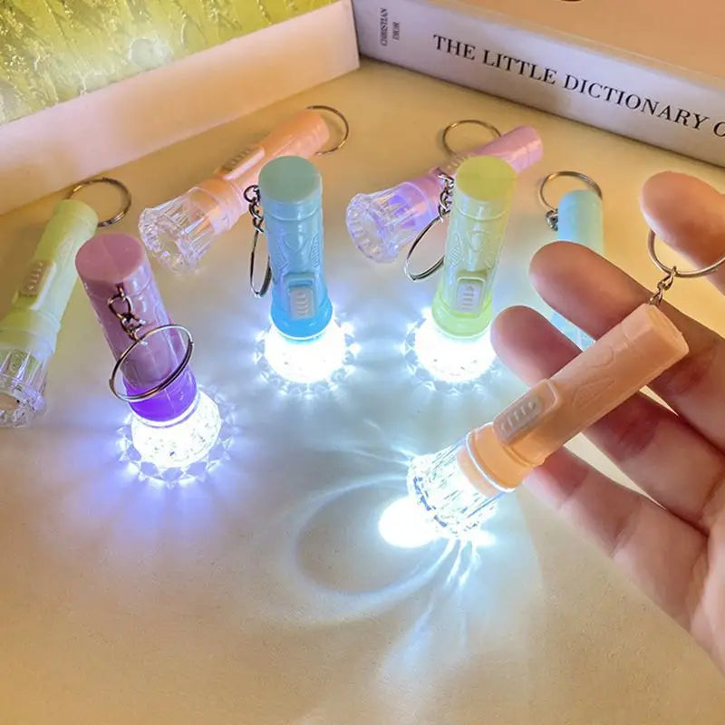 12-24PCS Candy Color Glowing Flashlight Camping Toy Birthday Party Favor Kids Gifts School Prize Wedding Gifts Guests Giveaways
