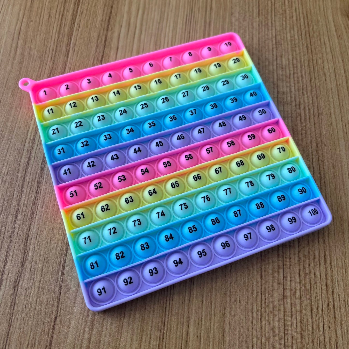 Interactive Math Learning Toy ，Silicone Number Counting Board 1-100, Sensory Fidget Game for Kids，Educational Classroom