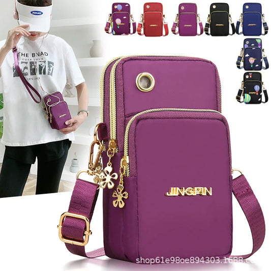 Women's Crossbody Phone Bag - Mini Shoulder Purse with Neck Strap for Running & Travel