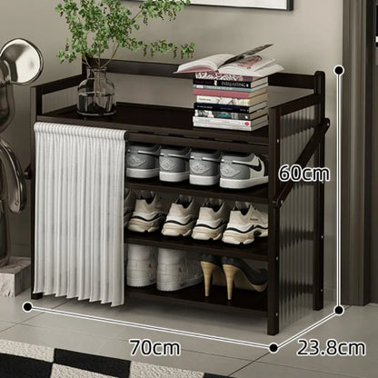 Folding Shoe Racks Multi-storey Simplicity Storage Shelves No Installation Required Strong Load-bearing Capacity Shoe Cabinet