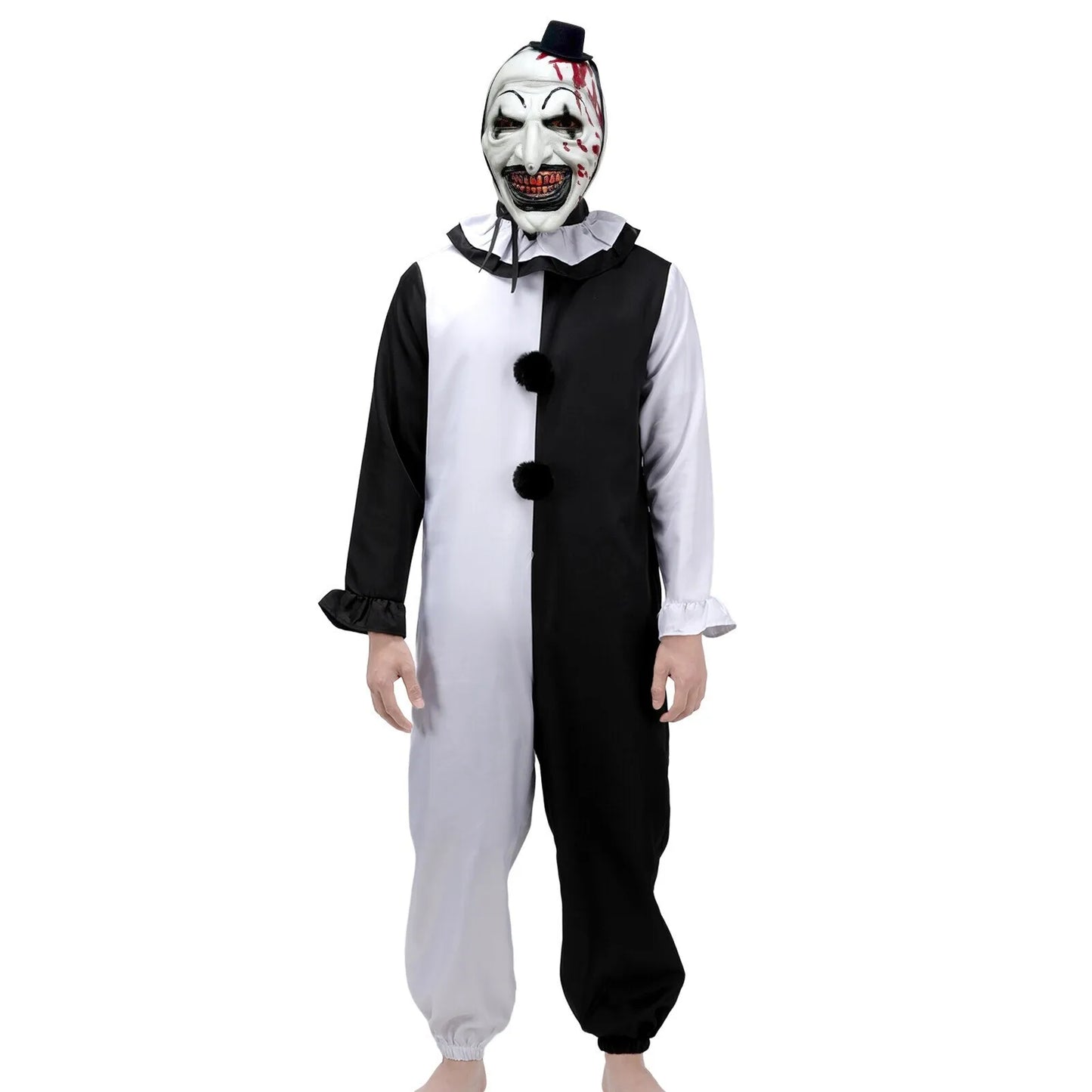 Terrifier 2 Art The Clown Cosplay Halloween Jumpsuit Fancy Dress Joker Costumes