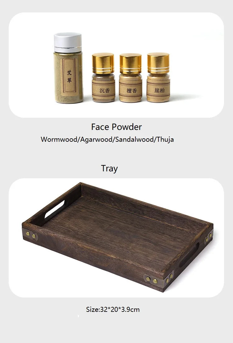 Incense Burner Set Brass Incense Fragrance Making Kit Incense Sealing Mold Incense Holder for Yoga Meditation Home Fragrance