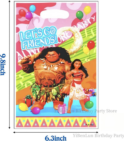 Disney Moana Gift Bags Birthday Party Decor Princess Goodie Bag Candy Gift Packaging Baby Shower Kid Girls Favors Party Supplies