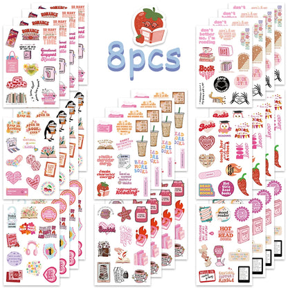 50PCS Smutty Dark Romance Bookish Spice Reader Girl Cartoon Booktok Sticker Aesthetic Car Kindle Ipad Phone Laptop Diary Sticker