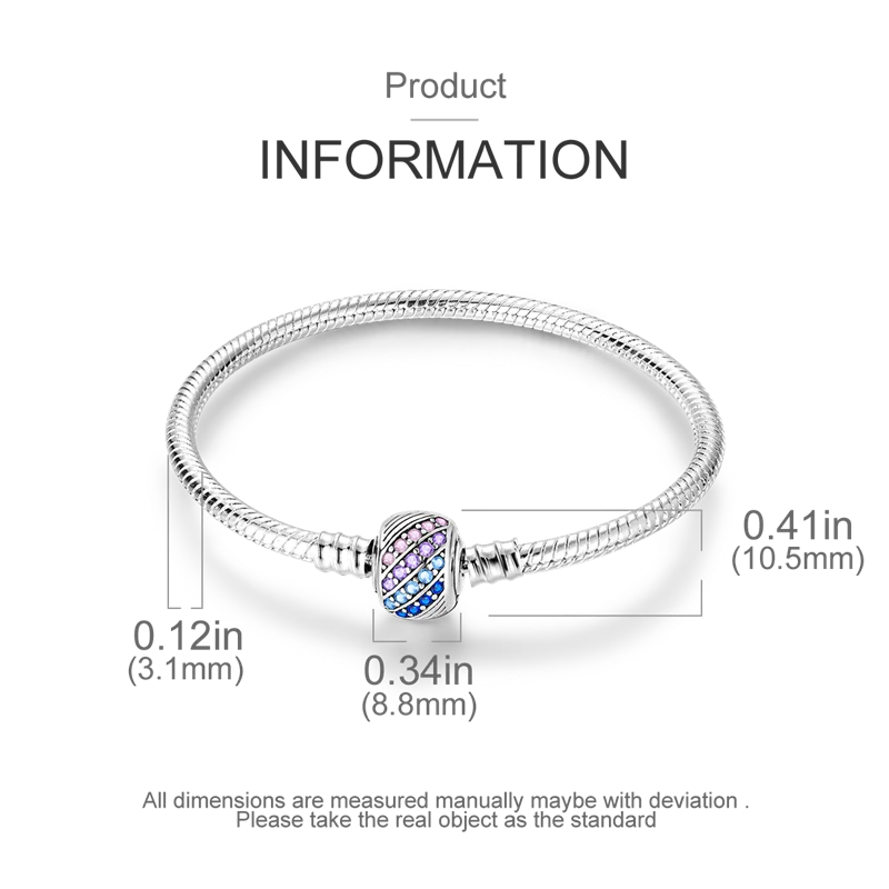 925 Sterling Silver Charm Bracelet - Leaf, Clover, Butterfly & Heart Design | 17-20cm Adjustable