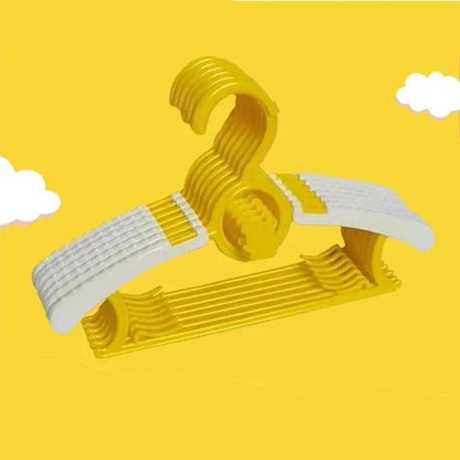 Non-slip Baby Clothes Hanger Adjustable Storage Hangers Plastic Multi-Functional Clothes Hanger, Clothing Store，Family