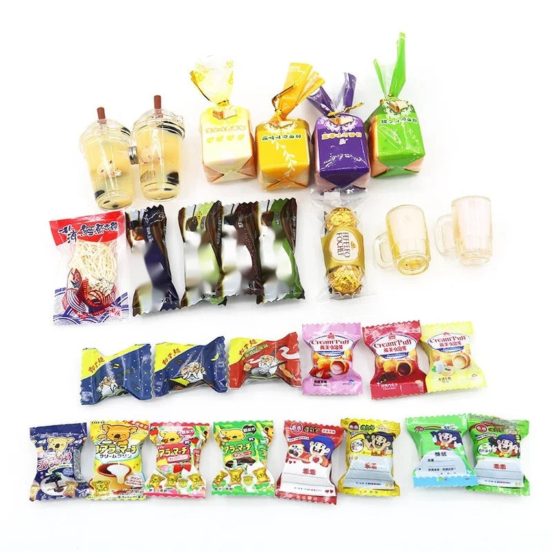 South Korean Ins Cute And Interesting Simulation Of Small Snacks Miniature Refrigerator Sticker Magnetic Magnet Decoration Gift