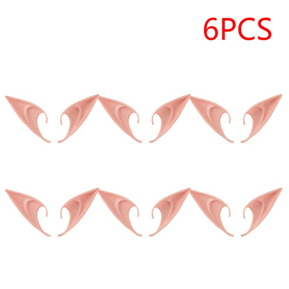 1-20pair Mysterious Angel Elf Ears Artificial Latex Ears for Halloween Decor Fairy Cosplay Costume Masquerade Accessories