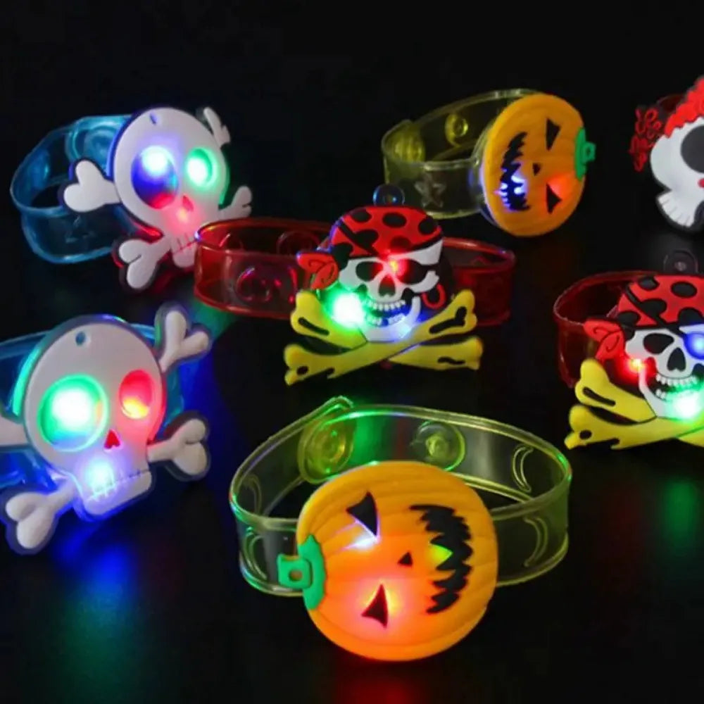 Glowing Halloween Bracelets & Rings for Kids - 12-36 Pcs Party Favor Set | Glow in Dark Toys