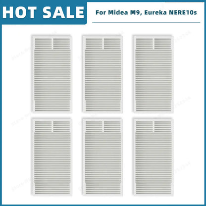 Compatible For ( Midea M9 / VCR S10 Plus / Eureka E20 Plus / NERE10s E10S / Obode A8 ) Spare Parts Main Side Brush Filter Mop