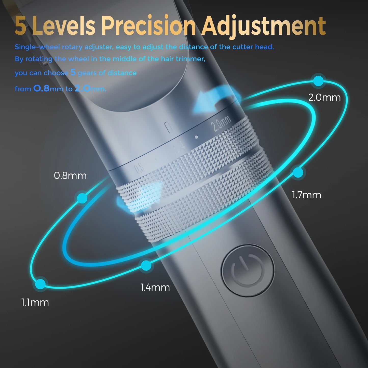 Sejoy Professional Hair Clippers for Men Rechargeable Beard Trimmer Cordless Barber Clippers for Hair Cutting Grooming