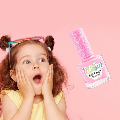 Children's Nail Polish Set 5 Color Safe Non-toxic Water-based Peelable  Girls Princess Dress Up Play House DIY Nail Art Toys